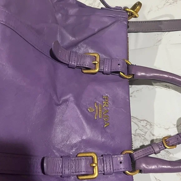 Prada 2 way Lavender Shoulder Bag - Picture 7 of 15